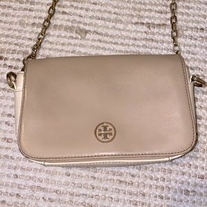 Tory Burch beige/tan crossbody purse